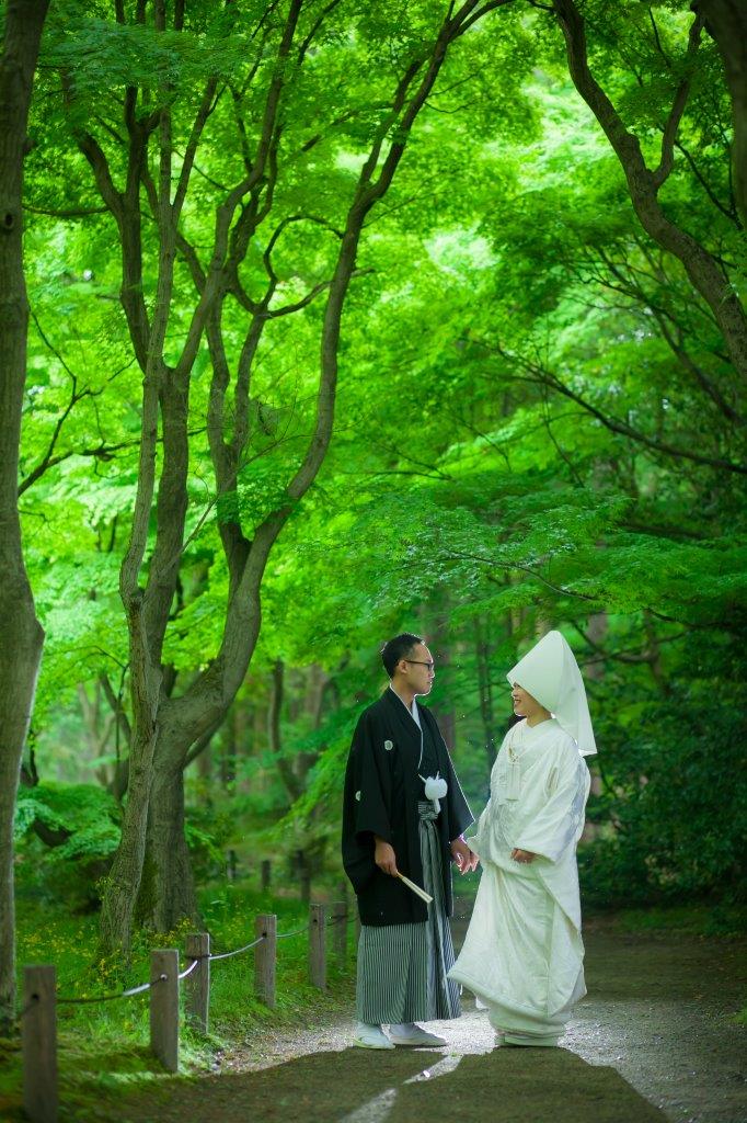 【京都プレ花嫁へ！】雨でもこんな素敵な写真が撮れるんです♪